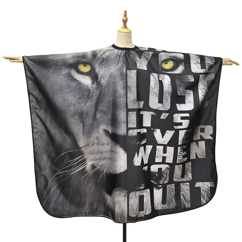 Barber Black Haircut Cloth Hairdresser Apron Hair Cut Cape Hairdress Gown Hairdressing Coat Barbershop Salon Accessory